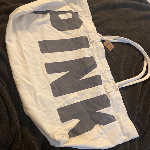PINK Victoria's Secret Bags Vs Pink Canvas Tote Bag Poshmark